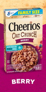 Cheerios Cereal Oat Crunch Oats 'N Honey Family Size 516 g - Voilà