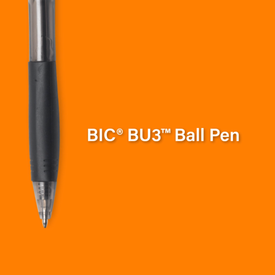 thumbnail video image 2 of BIC BU3™ Grip Retractable Ball Point Pens, Assorted, 18 Pack, 2 of 7