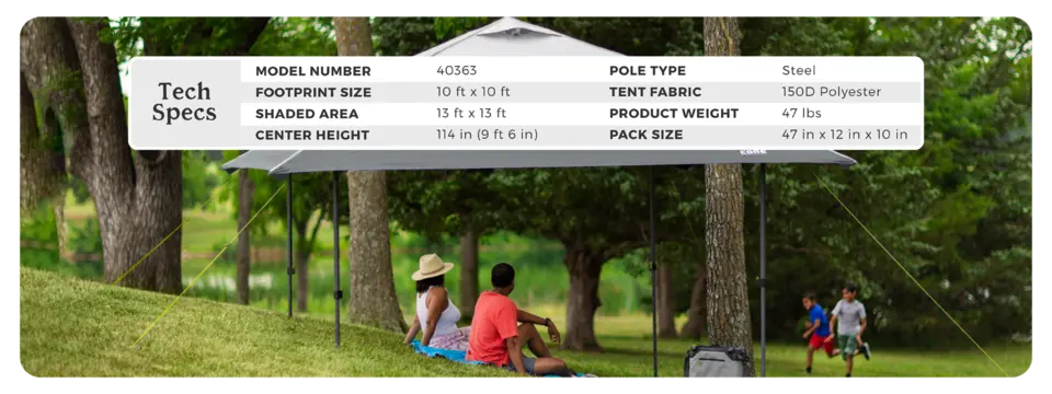 CORE Equipment 13' x 13' Center Push Canopy | Dick's Sporting Goods