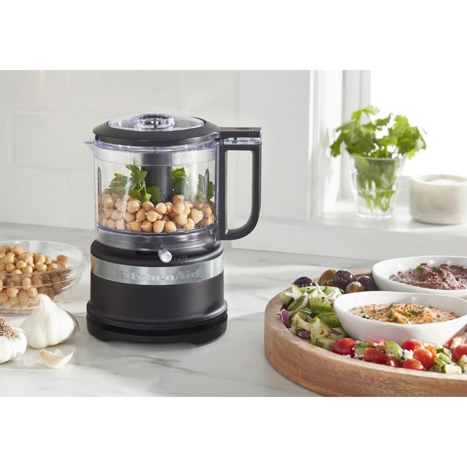 KitchenAid - Procesador de alimentos con accesorio de taza, Negro mate