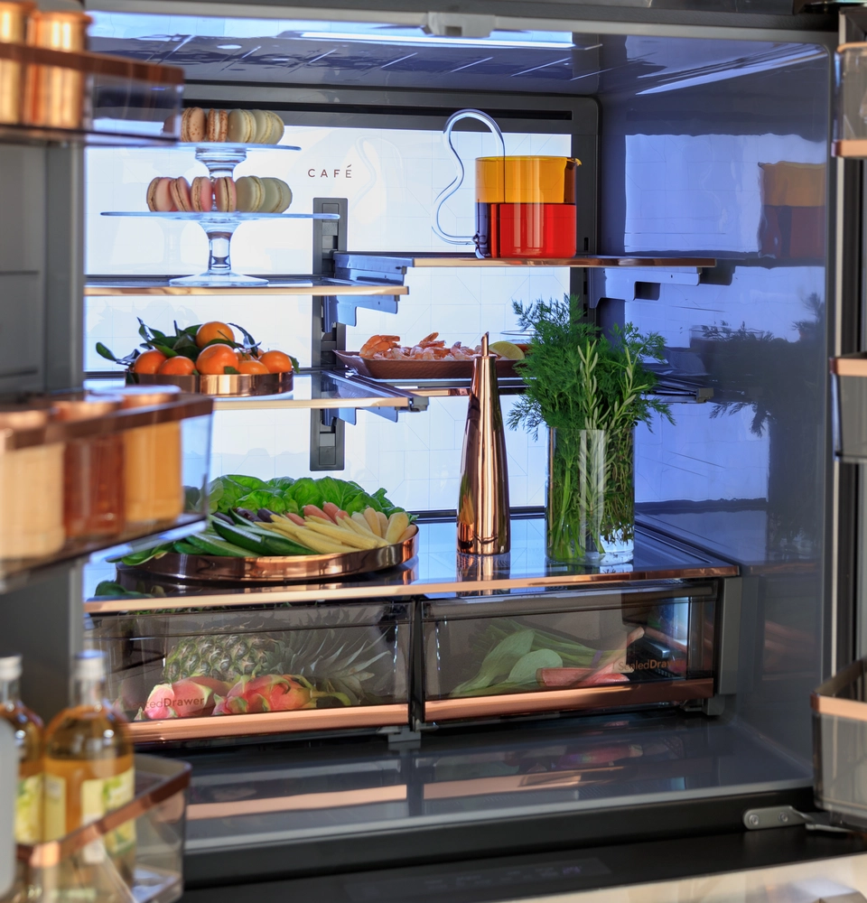 Cafe 28.7 Cu. Ft. Smart 4-Door Refrigerator with Dual Dispense