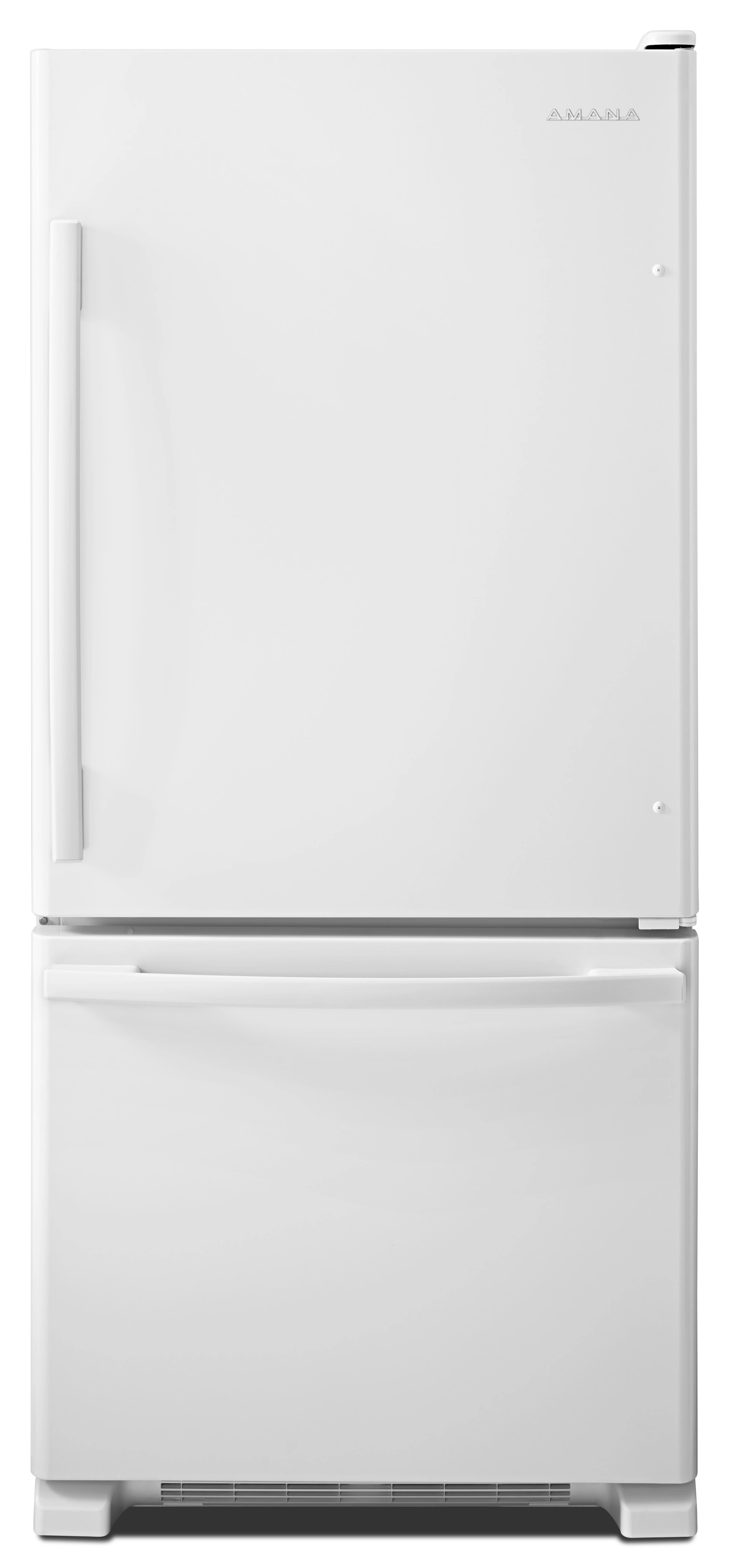 Browse Amana® 18.5 cu. ft. Bottom-Freezer Refrigerator ABB1924BRW