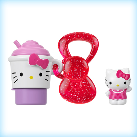  Hello Kitty Sanrio Surprise Minis Figures (1.5-in) -  Self-Stamper, Pencil-Topper and Keychain, Stationery Accessories, Great  Gift for Ages 3Y+ : Toys & Games