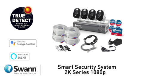 swann smart security system 2k series 1080p price