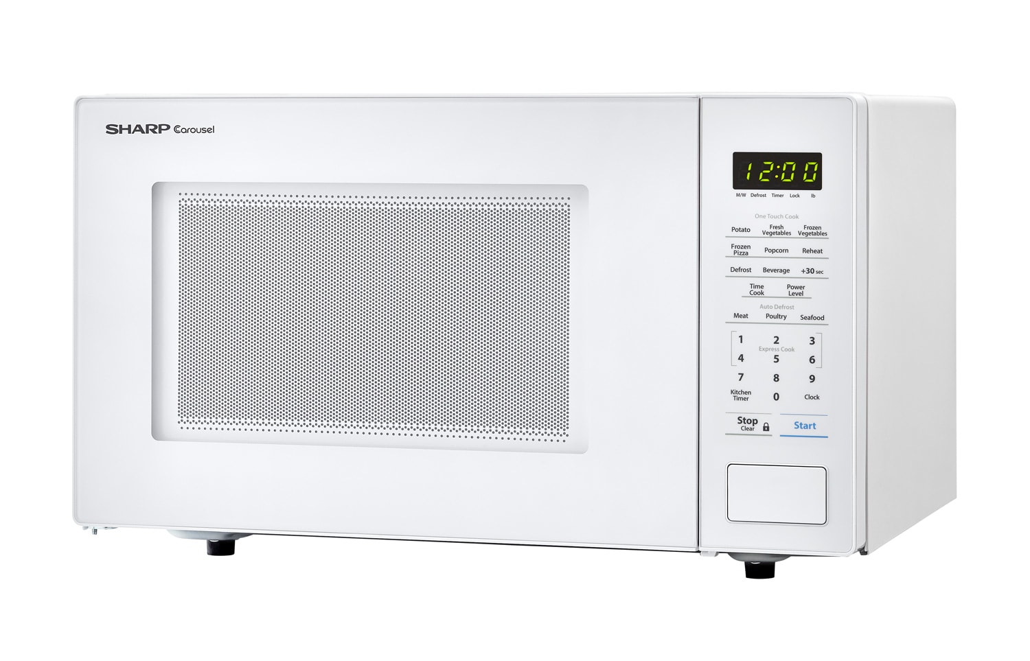 Sharp SMC1131CW: 1.1 Cu Ft White Countertop Microwave