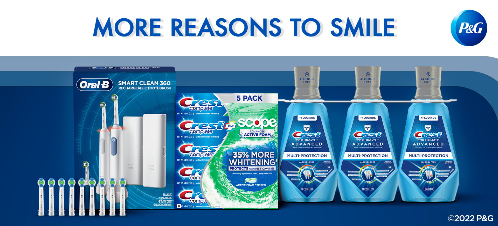 OralB Smart Clean 360 Rechargeable Toothbrushes, 2Pack ShopEZ USA