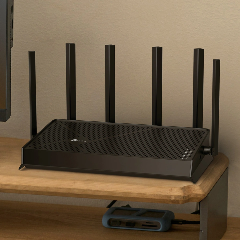 TP Link Archer BE12000 Tri Band Wi Fi 7 Router Black Archer