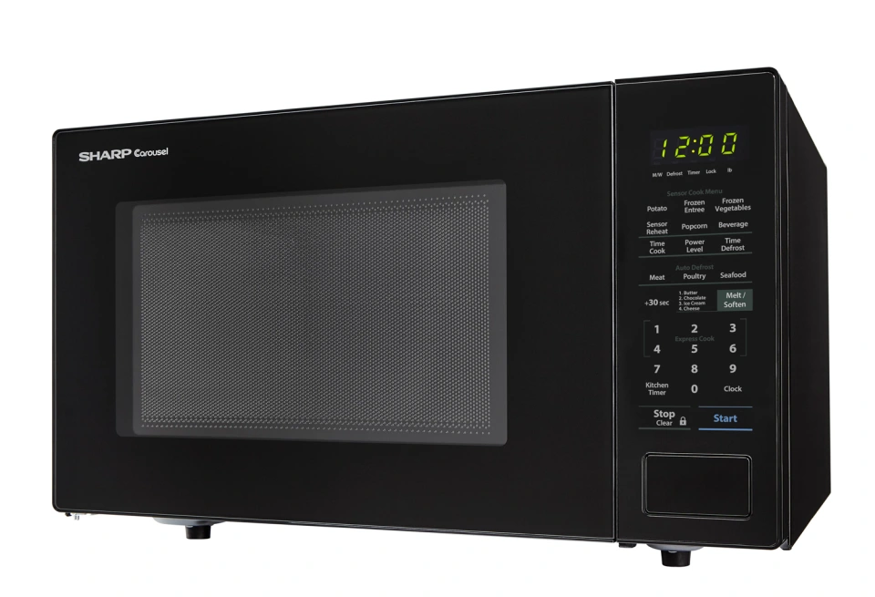 SMC1441CB 1.4 Cu Ft Black Countertop Microwave - Sharp