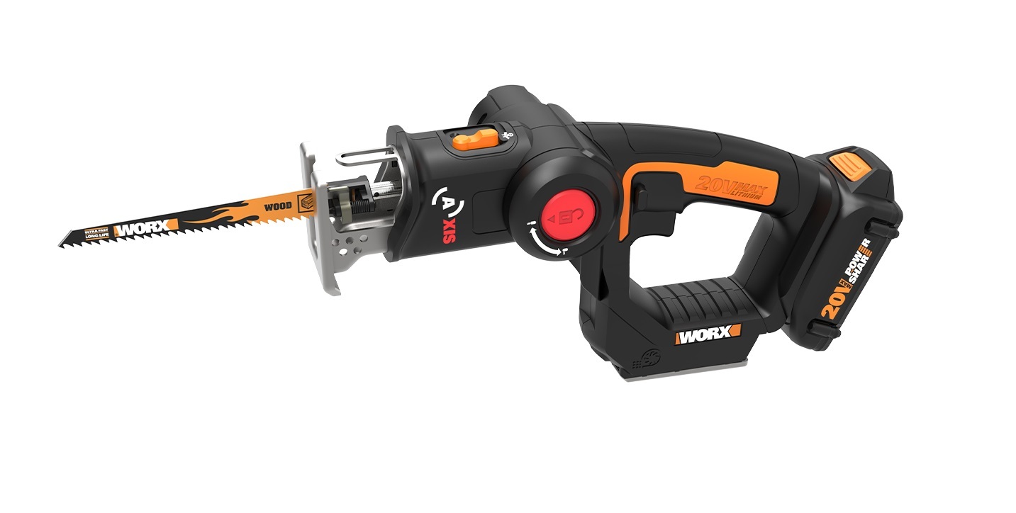 Worx WX500L.9 20V Power Share Cordless Reciprocating Saw (Tool Only)