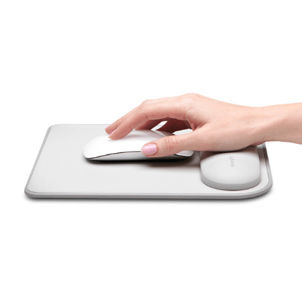 Kensington ErgoSoft Mouse Pad with Wrist Pillow (Gray) : Keyboards & Mice