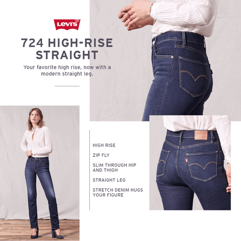levi's 724 high rise straight jeans next episode
