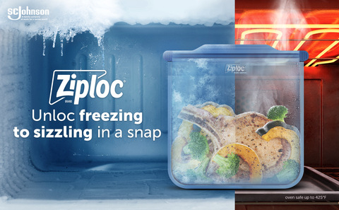 Ziploc® Endurables™ Large Pouch, Half Gallon, 8 cups, 64 fl oz, Reusable  Silicone
