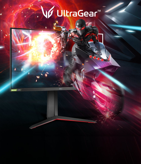 LG UltraGear 32” QHD 165Hz 1ms G-SYNC FreeSync Gaming Monitor - 32GP750-B