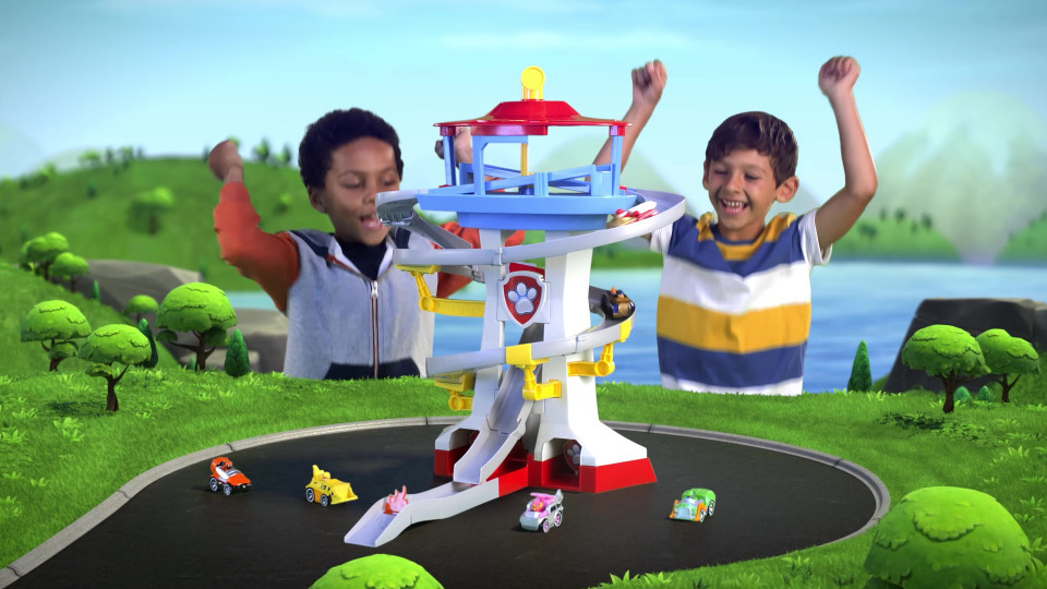 thumbnail video image 2 of PAW Patrol, True Metal Adventure Bay Rescue Way Vehicle Playset, 1:55 Scale, For Ages 3 and up, 2 of 10