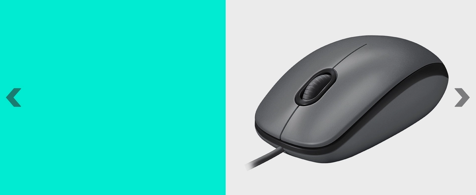 Logitech M100 Ambidextrous Optical USB Mouse, Black (910-001601
