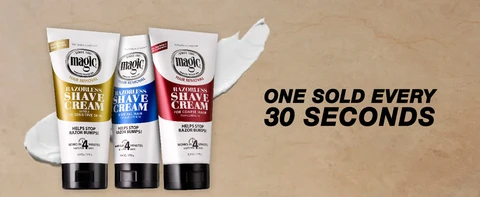 SoftSheen-Carson Magic Razorless Cream Shave, Extra Strength, 6 oz