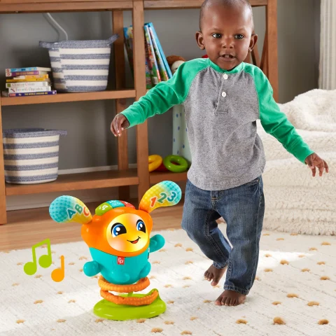 Fisher Price DJ Bouncin Beats Electronic Baby Toddler Learning Toy With Bouncing Action Walmart