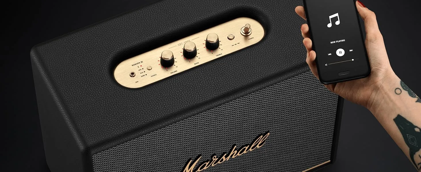 Marshall Woburn III Bluetooth Home Speaker with Bass / Treble