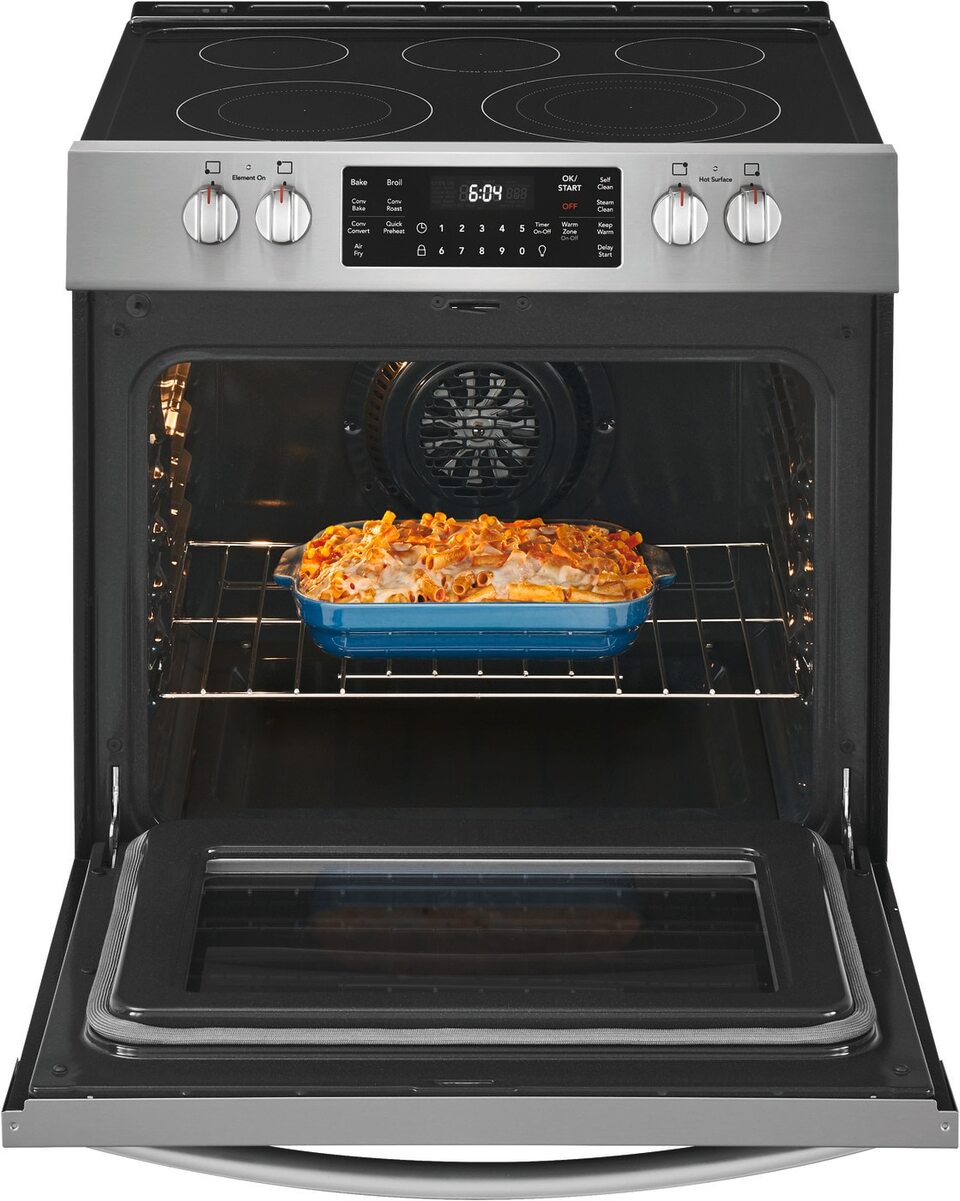 Frigidaire electric stove with deals air fryer