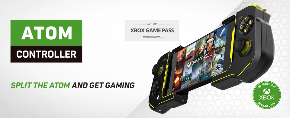 Turtle Beach Atom Controller - Wireless - Android - Black/Yellow