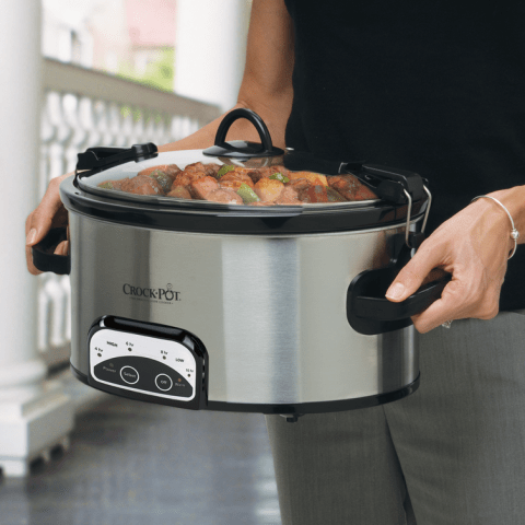 Crock-pot 6 Quart Programmable Cook & Carry Oval Slow Cooker
