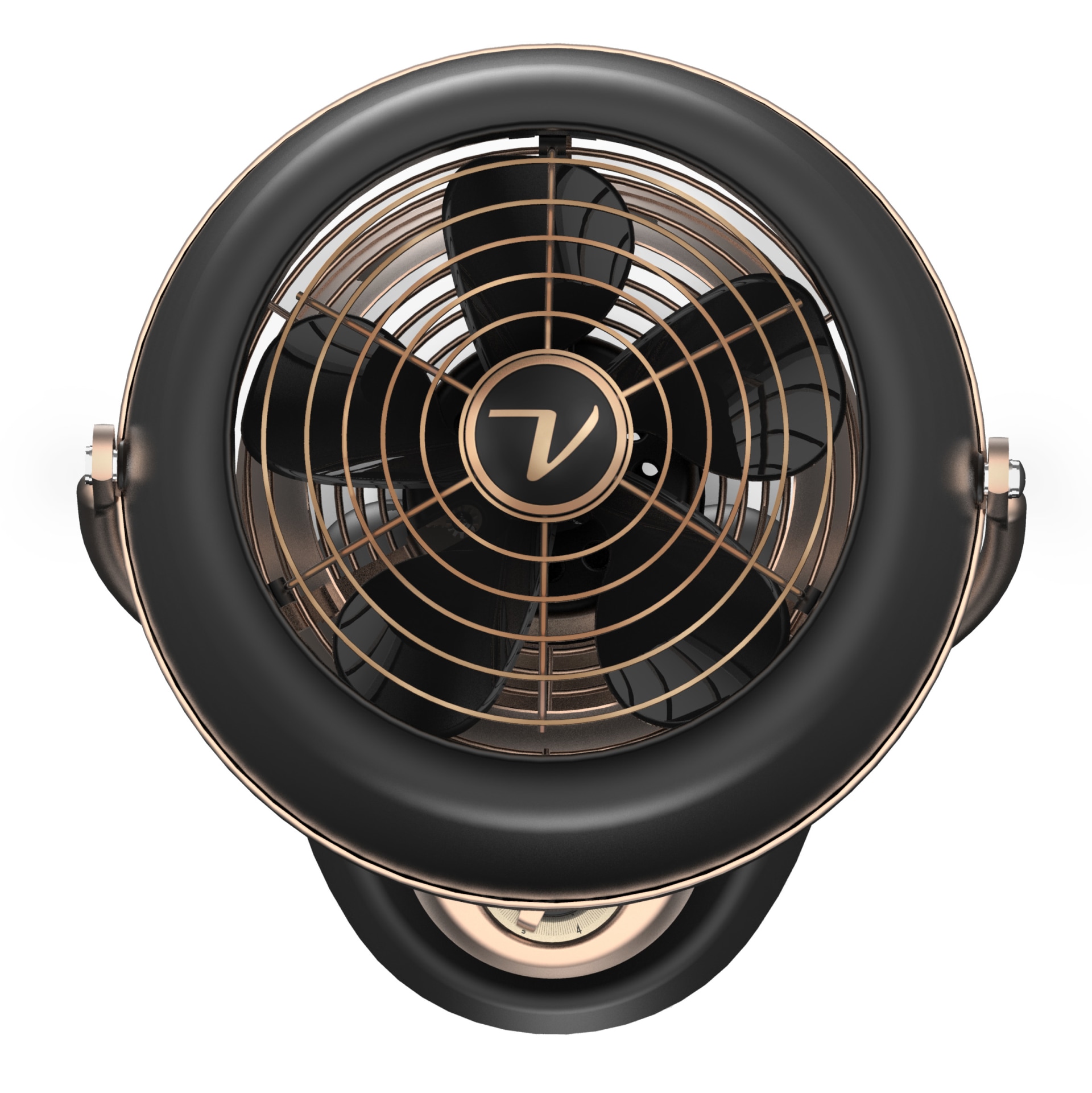 Vornado VFAN Alchemy Full Size Vintage Fan, Whole Room, 5 Speed, Gunm