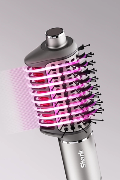 Shark FlexFusion Hair Styling and Drying System - Silver & Pink Shark® FlexFusion™ Hair Dryer & Air Styling System with Auto  main image 2