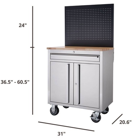 dimensions of the small workbench