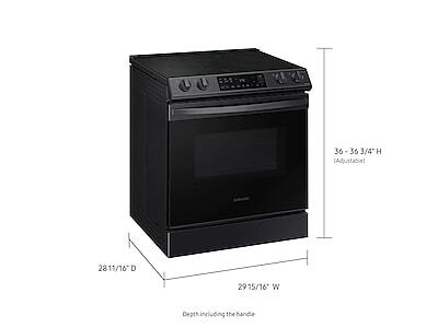 NE58F9500SS Samsung Appliances 5.8 cu. ft. Slide-in Electric Range with Dual  Convection in Stainless Steel STAINLESS STEEL - Jetson TV & Appliance
