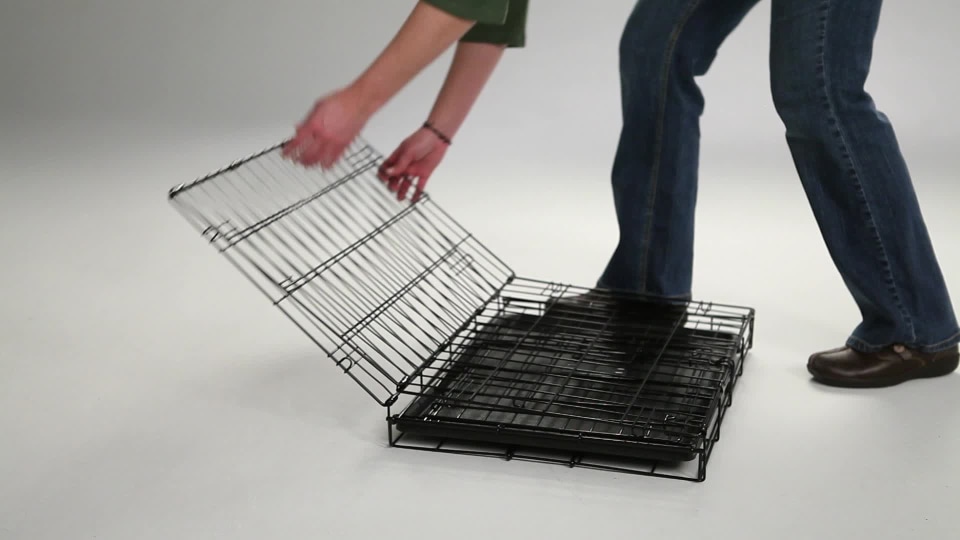 thumbnail video image 2 of Midwest 24" Ovation Double Door Training Crate, 2 of 11