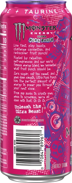 Monster Ultra Punk Punch 16fz - 16 FZ - acmemarkets