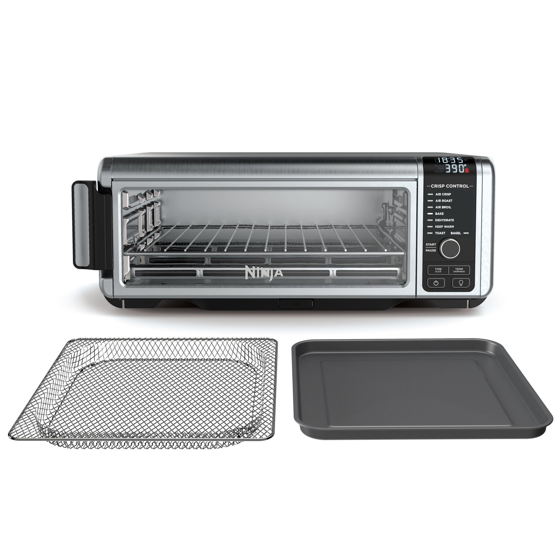  Ninja DT201 Foodi 10-in-1 XL Pro Air Fry Digital Countertop  Convection Toaster Oven with Dehydrate and Reheat, 1800 Watts, Stainless  Steel Finish : Everything Else