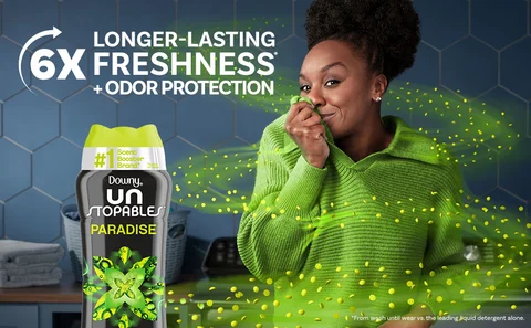 6x lonnger-lasting freshness + odor protection