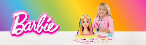 Neon Rainbow Deluxe Styling Head - Barbie →