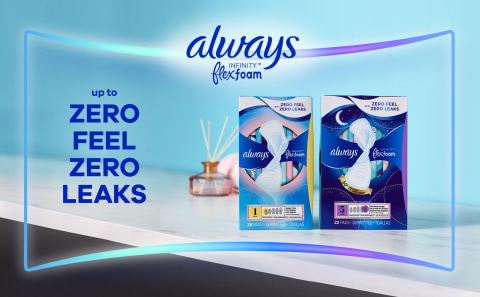 Always Infinity Flex Foam Overnight Pads Size 4 With Wings 38 Count - Voilà  Online Groceries & Offers
