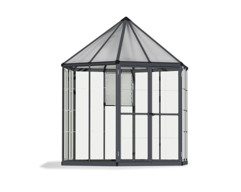 Oasis 8 ft Hexagonal DIY Greenhouse Kit- Model # 704053