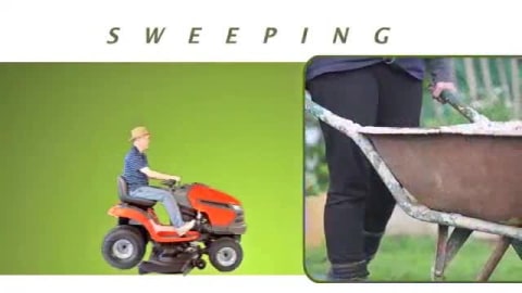 thumbnail video image 2 of Agri-Fab 42" 13 Cu. Ft. Capacity Tow Behind Lawn Sweeper Model #45-0320, 2 of 11