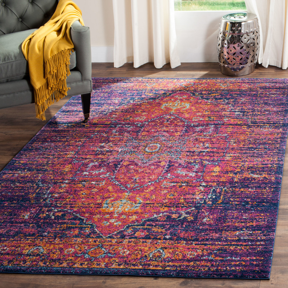 Safavieh Bellagio Montoro 2 x 3 Dark Gray/Multi Indoor Abstract Global Handcrafted Throw Rug Safavieh Bellagio Montoro 2 x 3 Dark Gray/Multi Indoor Abstract Global Handcrafted Throw Rug