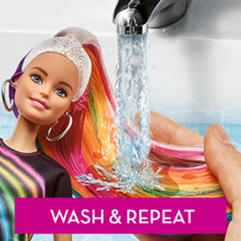 Barbie  Barbie Rainbow Sparkle Hair Demo Video 