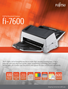 Fujitsu fi-7600 - document scanner - desktop - USB 3.1 Gen 1