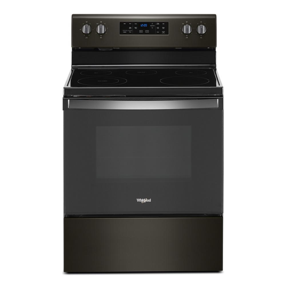 Whirlpool oven deals black stainless