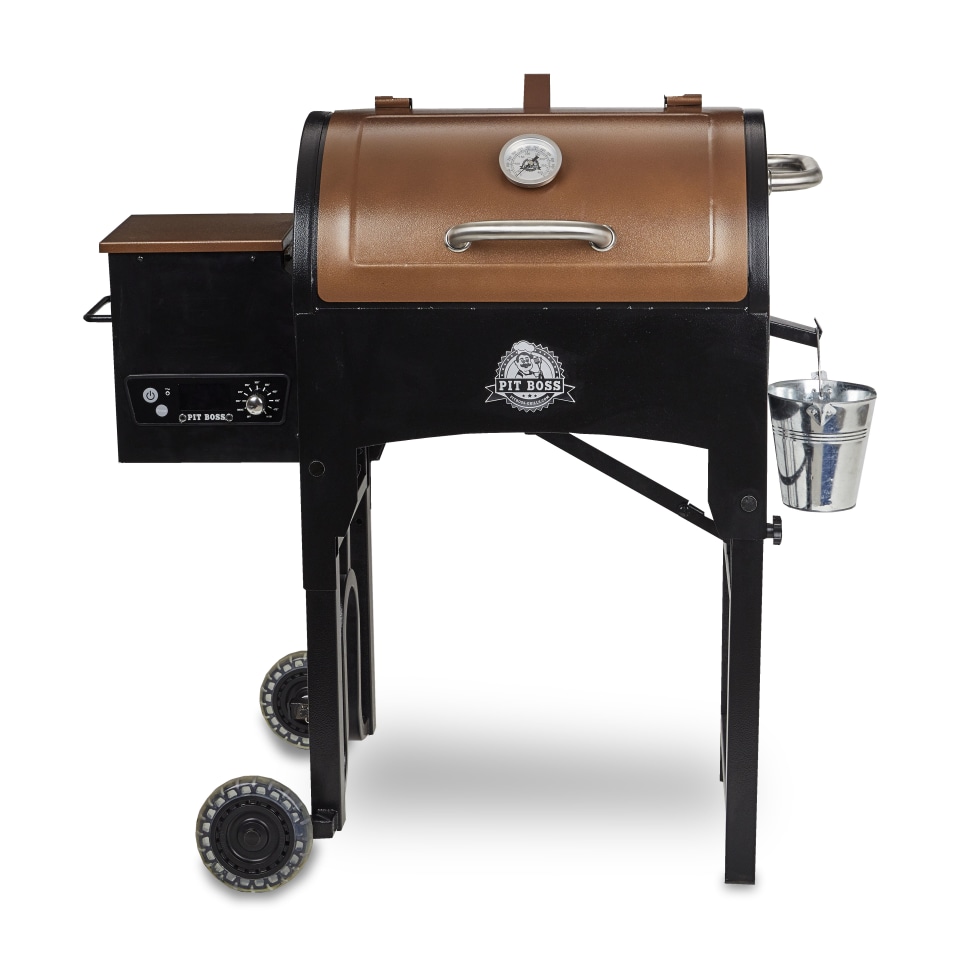 Pit Boss Classic 700 Sq. In. Wood Fired Pellet Grill with Flame Broiler ...