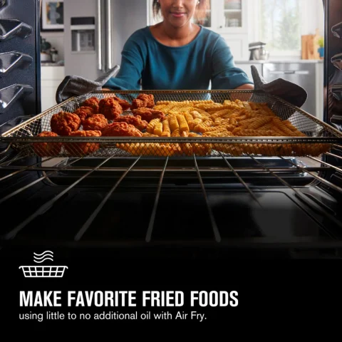 Maytag 30 5.0 cu.ft. Fingerprint Resistant Stainless Steel Electric Range with Convection and Air Fry Smooth Top at Menards