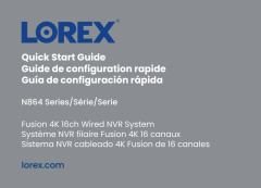 Lorex 4K 16 Camera Capable (Wired or Fusion Wi-Fi) 4TB NVR with Four B – Focus Camera