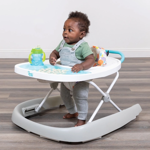 Smart Steps by Baby Trend Dine N Play 3 in 1 Feeding Walker Hexagon Dots Walmart