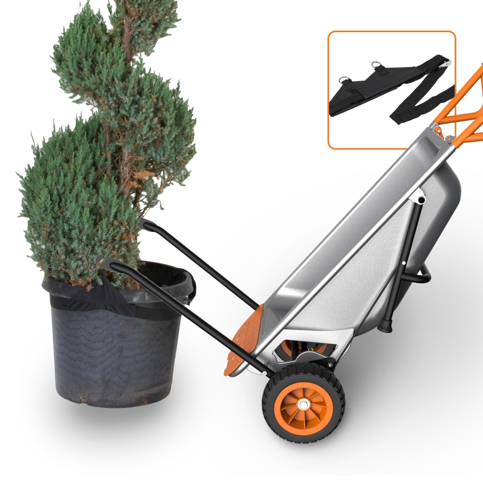 Worx WG050 Aerocart 8 in 1 Yard Cart Wheelbarrow Dolly