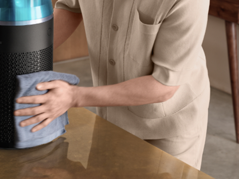 Dyson HJ10 HushJet Purifier Compact in White and Silver