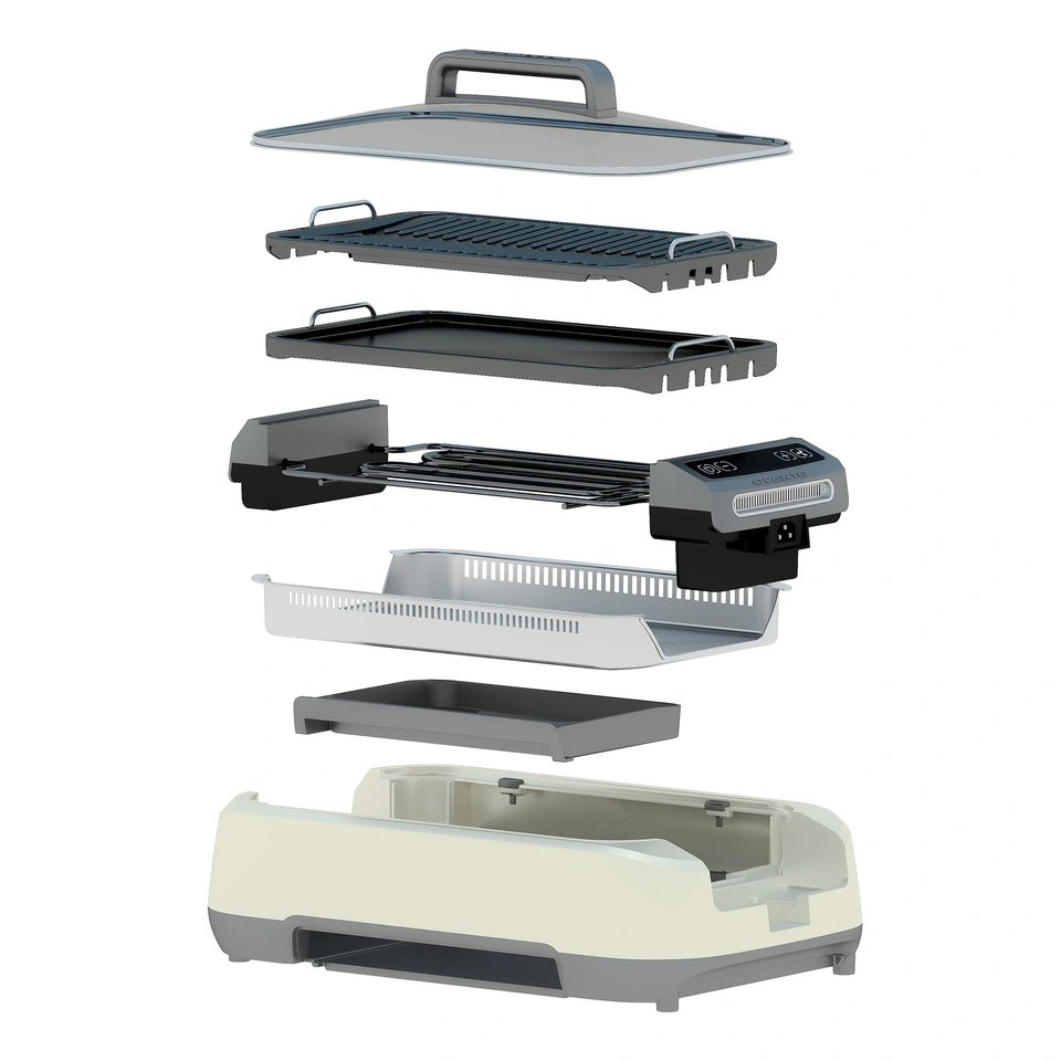 Ovente Smokeless Grill/Griddle Components