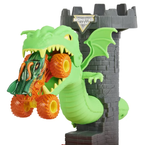 Monster Jam Toy, Dueling Dragon Playset with Exclusive Monster