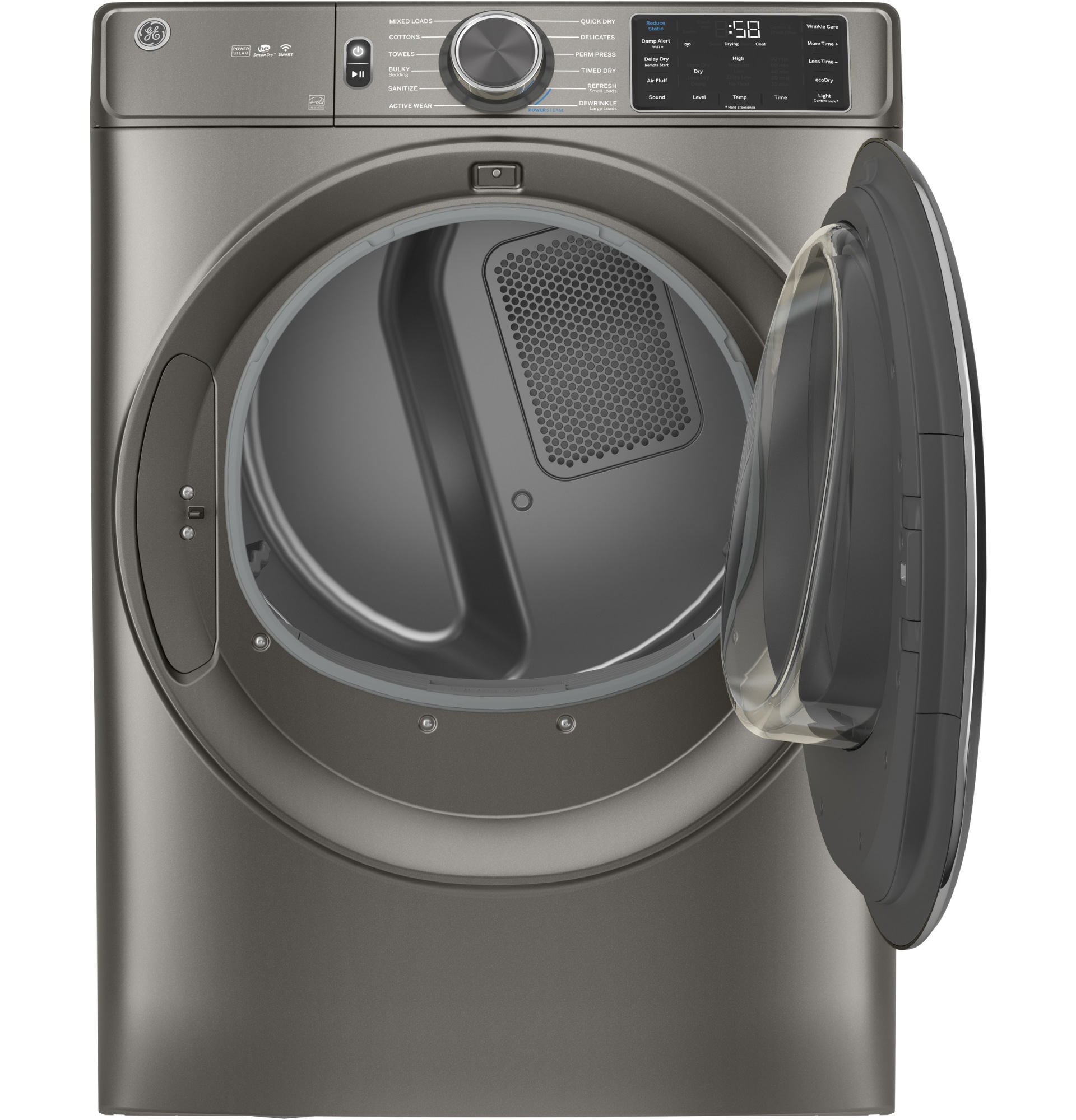 Ge 7 8 Cu Ft Electric Dryer With Built In Wifi And He Sensory Dry Costco